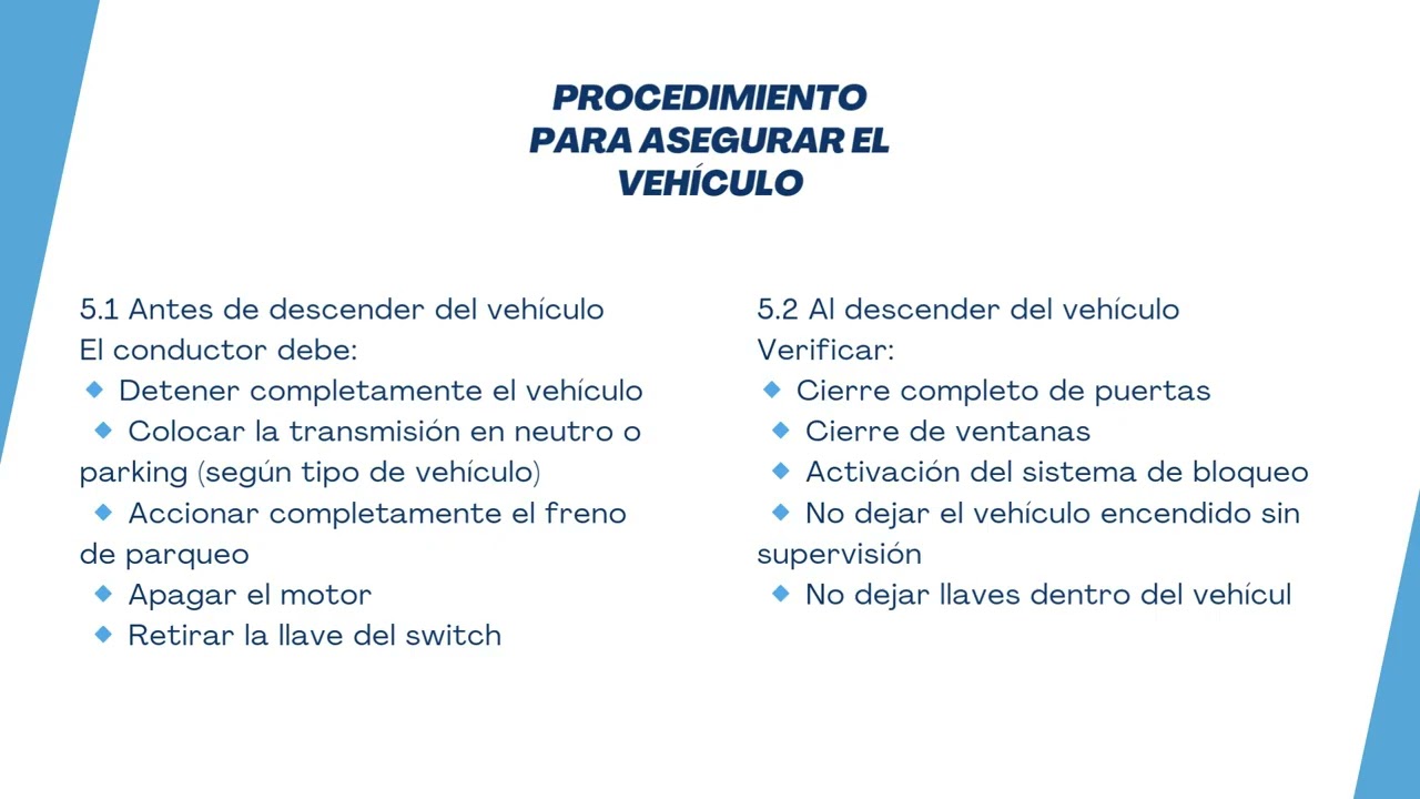 ASEGURAMIENTO DE VEHÍCULOS