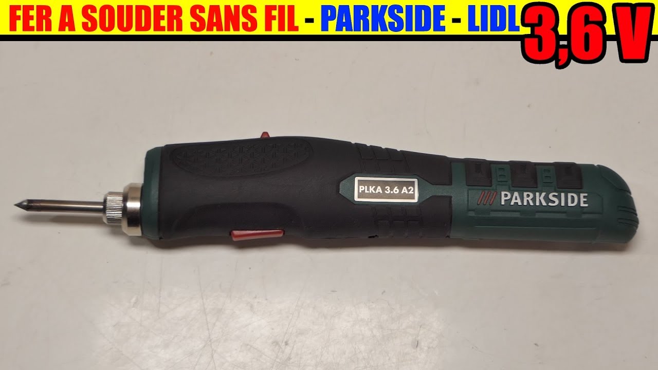 fer a souder sans fil PARKSIDE LIDL PLKA 3.6 A2 cordless Soldering Iron Akku-L&ouml;tkolben