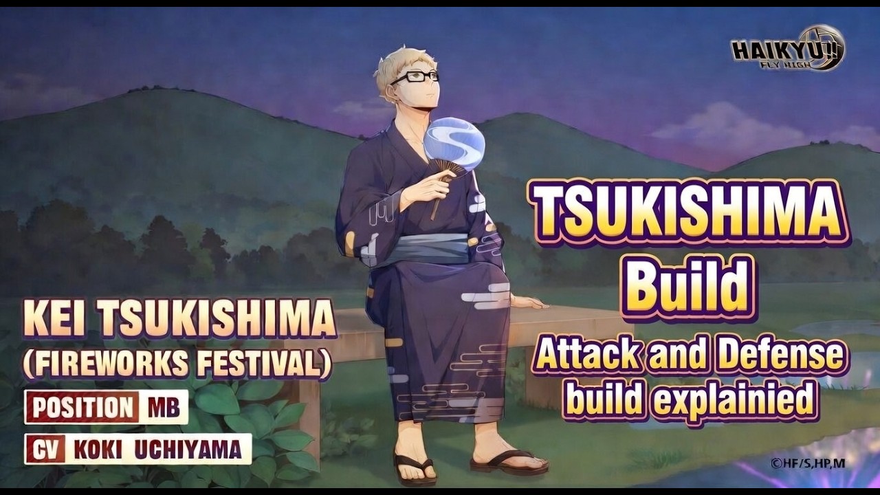 Давайте создадим атакующие и оборонительные билды для Цукимимы!! Хайкю!! Лети высоко