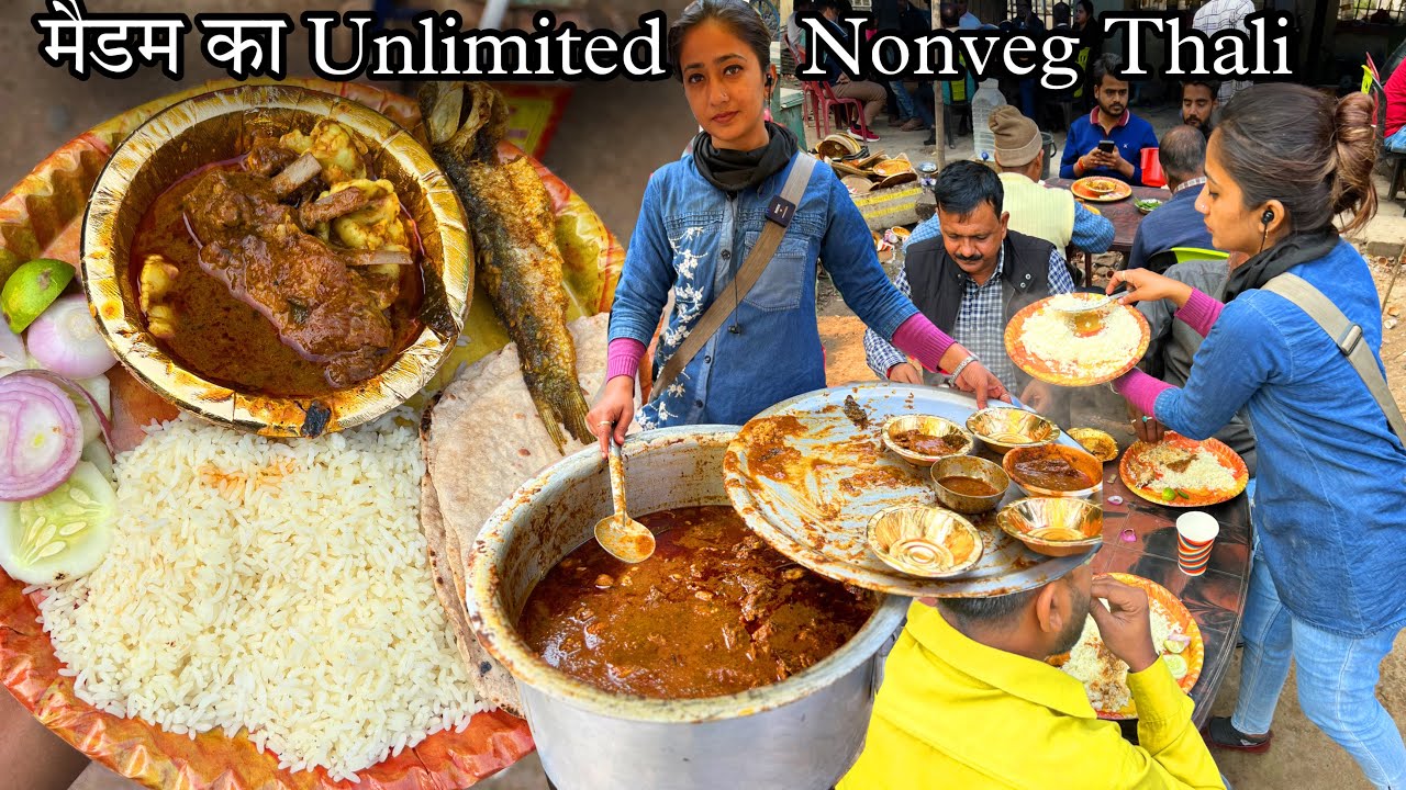 मज़बूरी में अकेली माँ 5 साल की बेटी को घर में बंद कर के बेच रही Unlimited Mutton,Bater,Chicken Thali