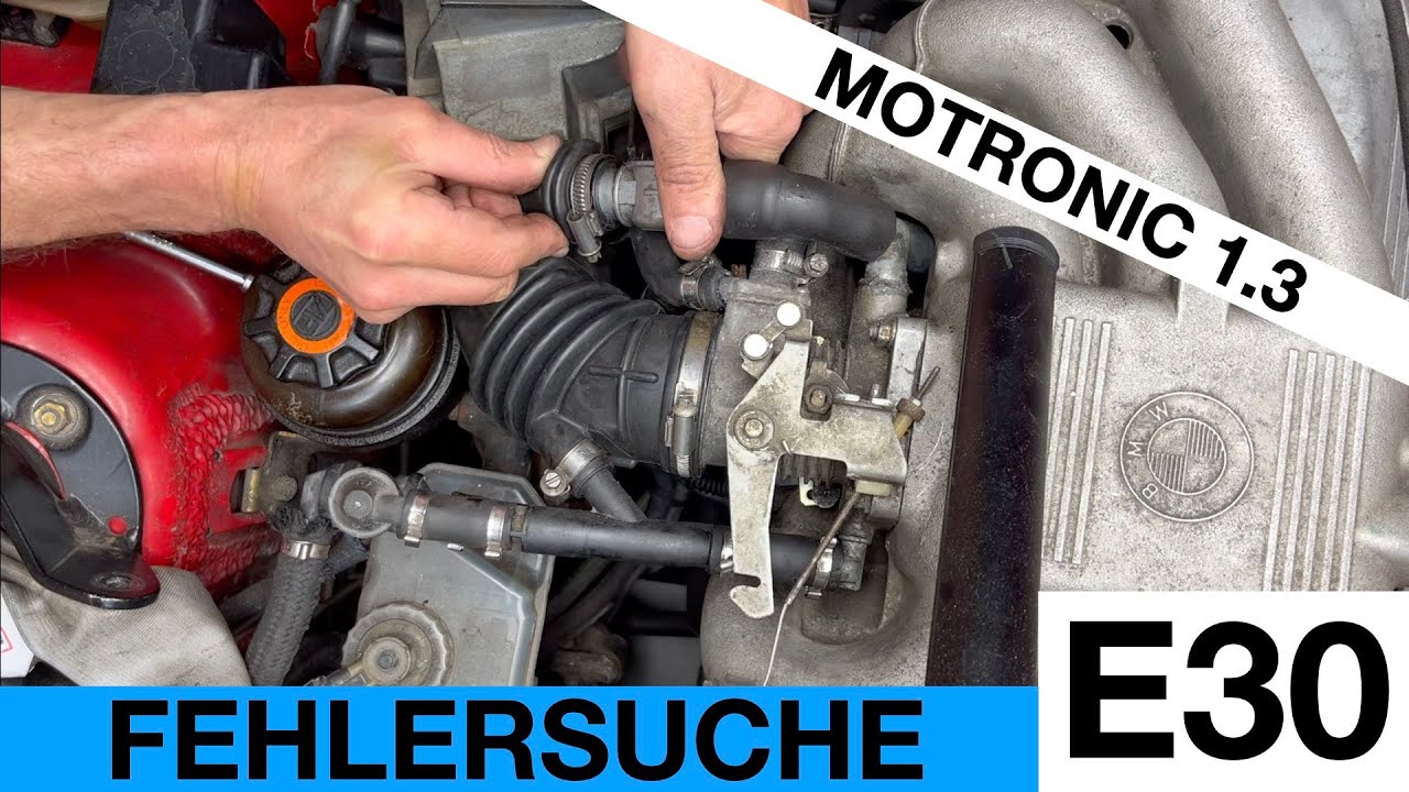 Fehlersuche Leerlauf M20, Motor startet nicht, Drosselklappenschalter, Motronic 1.1 - 1.3 BMW E30