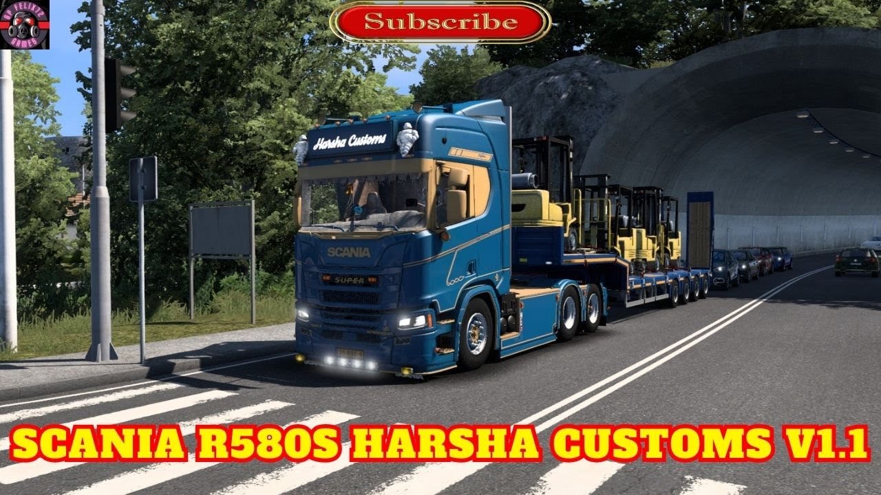 ETS2 1.50 SCANIA R580S HARSHA CUSTOMS V1.1