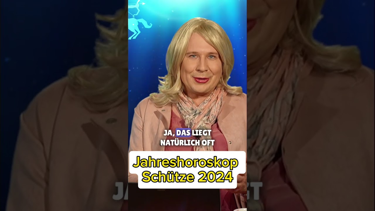 Gernot Haas als Star-Astrologin Gerda Rogers - Jahreshoroskop 2024 - Schütze