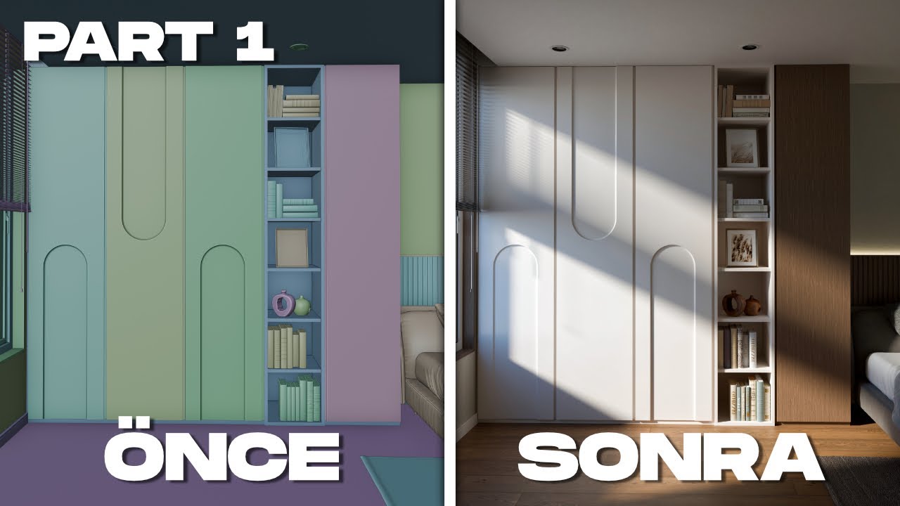 Blender ile Gerçekçi Mobilya Tasarımı: Gardrop Modelleme ve Sahne Kurulumu | Part 1