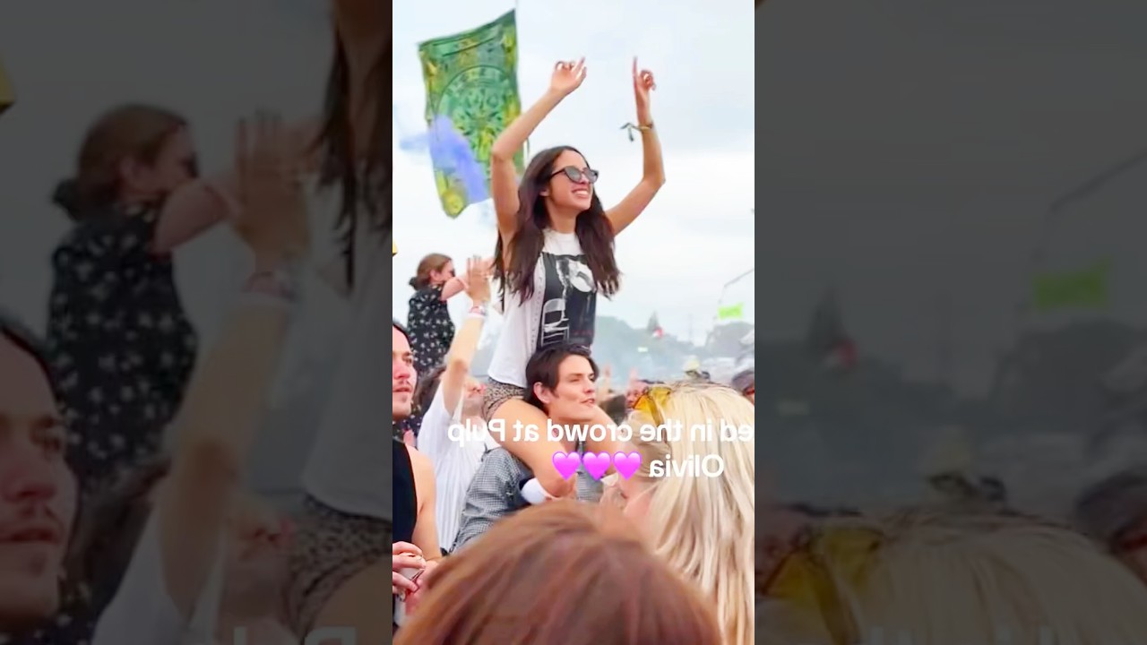 when Olivia and Louis CAUGHT in Glastonbury crowd #oliviarodrigo