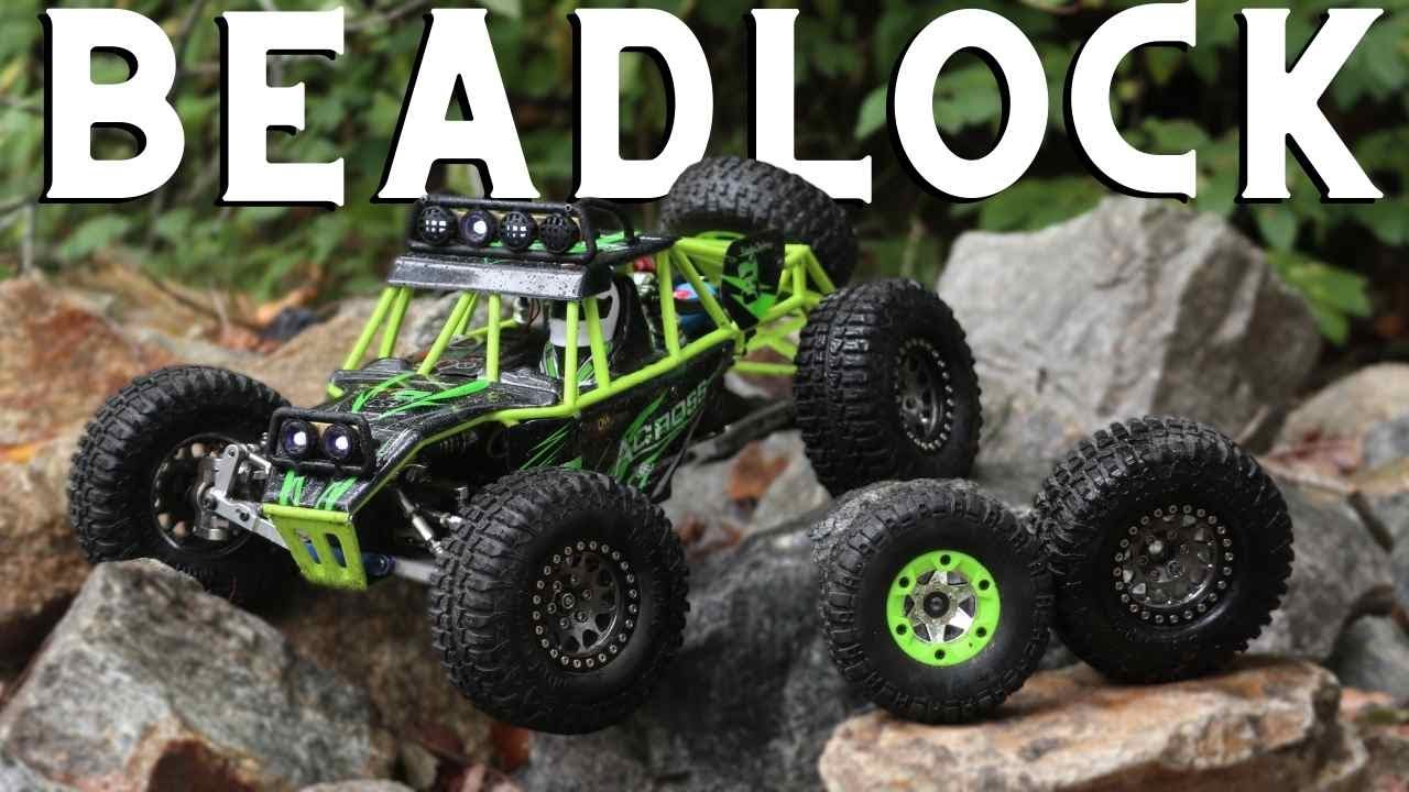 Шины 100 мм и бедлоки 1,9 дюйма на WLToys 12428 Rock Racer