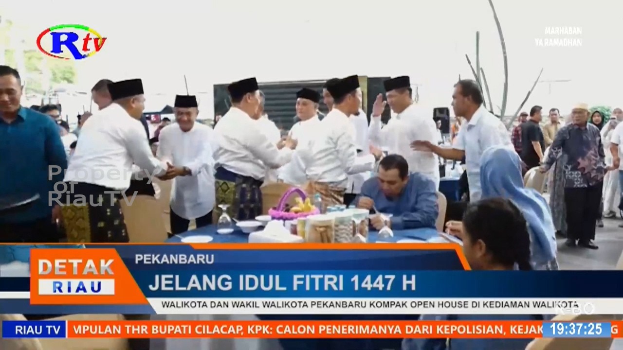 WALIKOTA DAN WAKIL WALIKOTA PEKANBARU KOMPAK OPEN HOUSE DI KEDIAMAN WALIKOTA