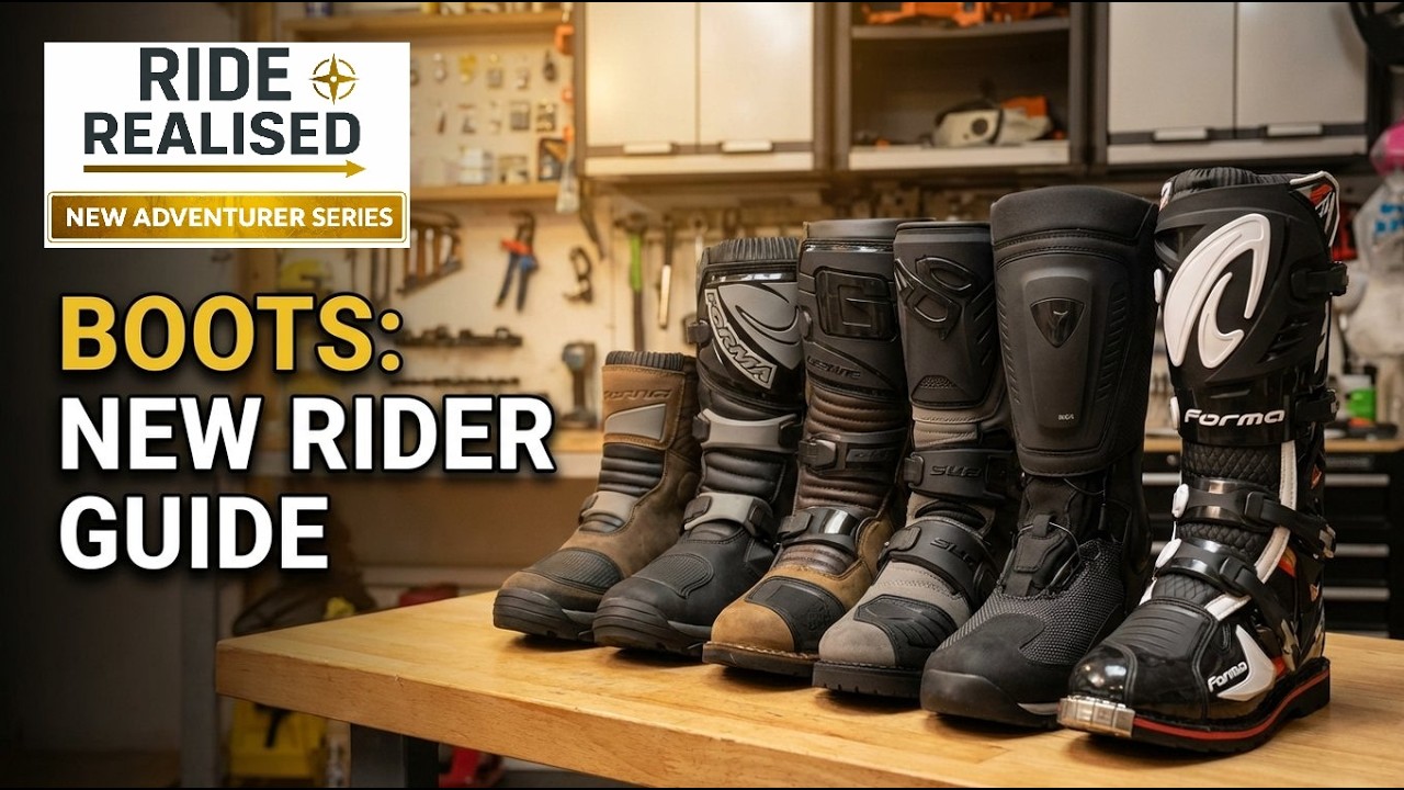 Основные правила выбора ботинок для начинающих райдеров, занимающихся приключенческим вождением.