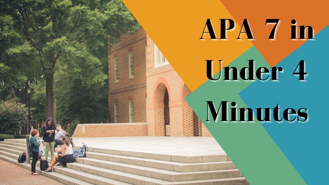 How to Format Papers in APA 7th Edition
