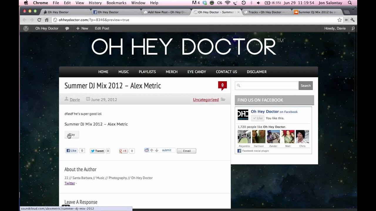 Fullwidth Audio Player Tutorial - SoundCloud Tracks - Wordpress