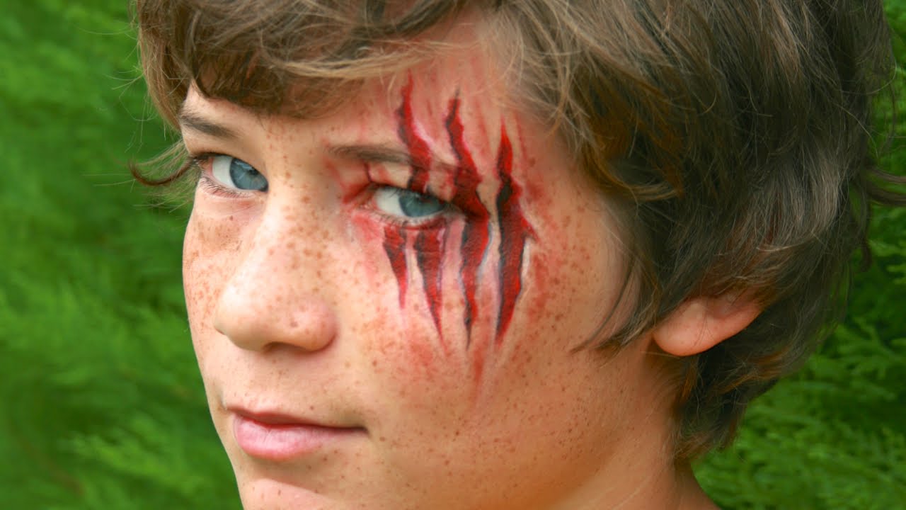 Halloween Schminke: Offene Wunde / 3D Verletzung Schminkanleitung - ohne Latex!