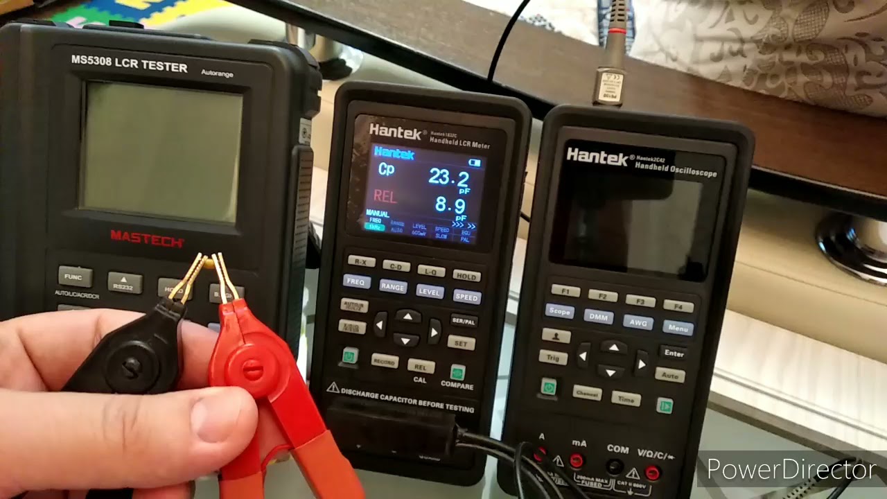 LCR Hantek 1832c,2C42.часть 2.измеряем сопротивление,сравнение с Mastech ms5308.