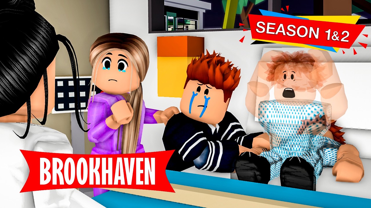 Season 1 & 2 : Jealous Brother Runs Away From Home, FULL MOVIE | brookhaven 🏡rp animation