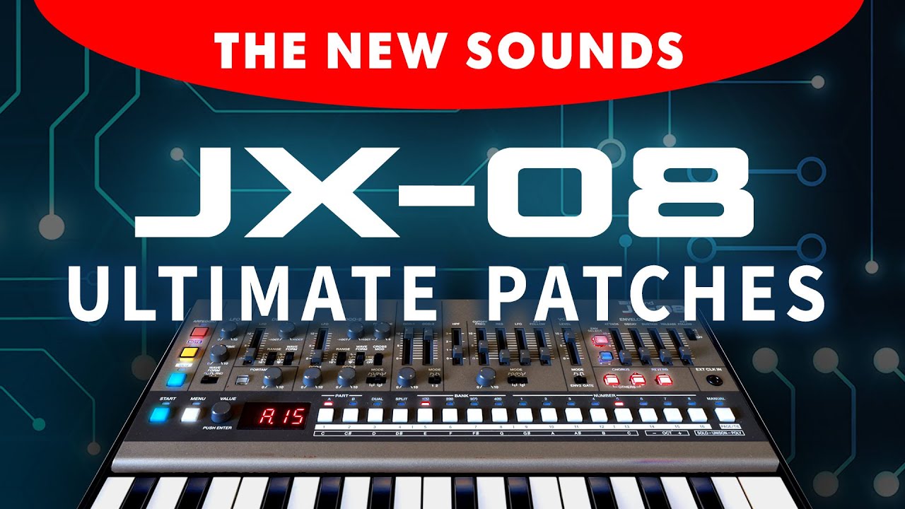 NEW ROLAND JX-08 PRESETS: The 300 Patches [Sounds Demonstration]