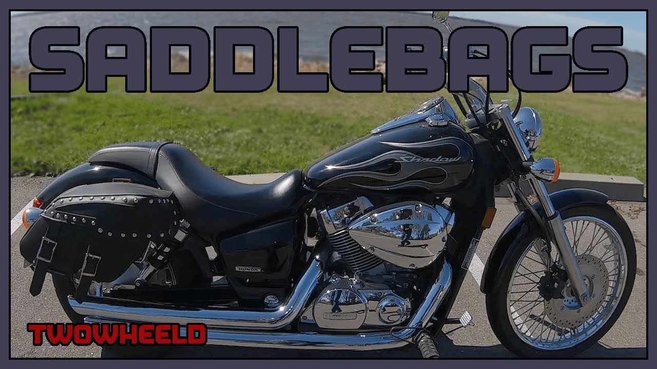 Honda Shadow Spirit 750 Saddlebags | Beginner Motorcycle Saddlebags | Leather Motorcycle Bags