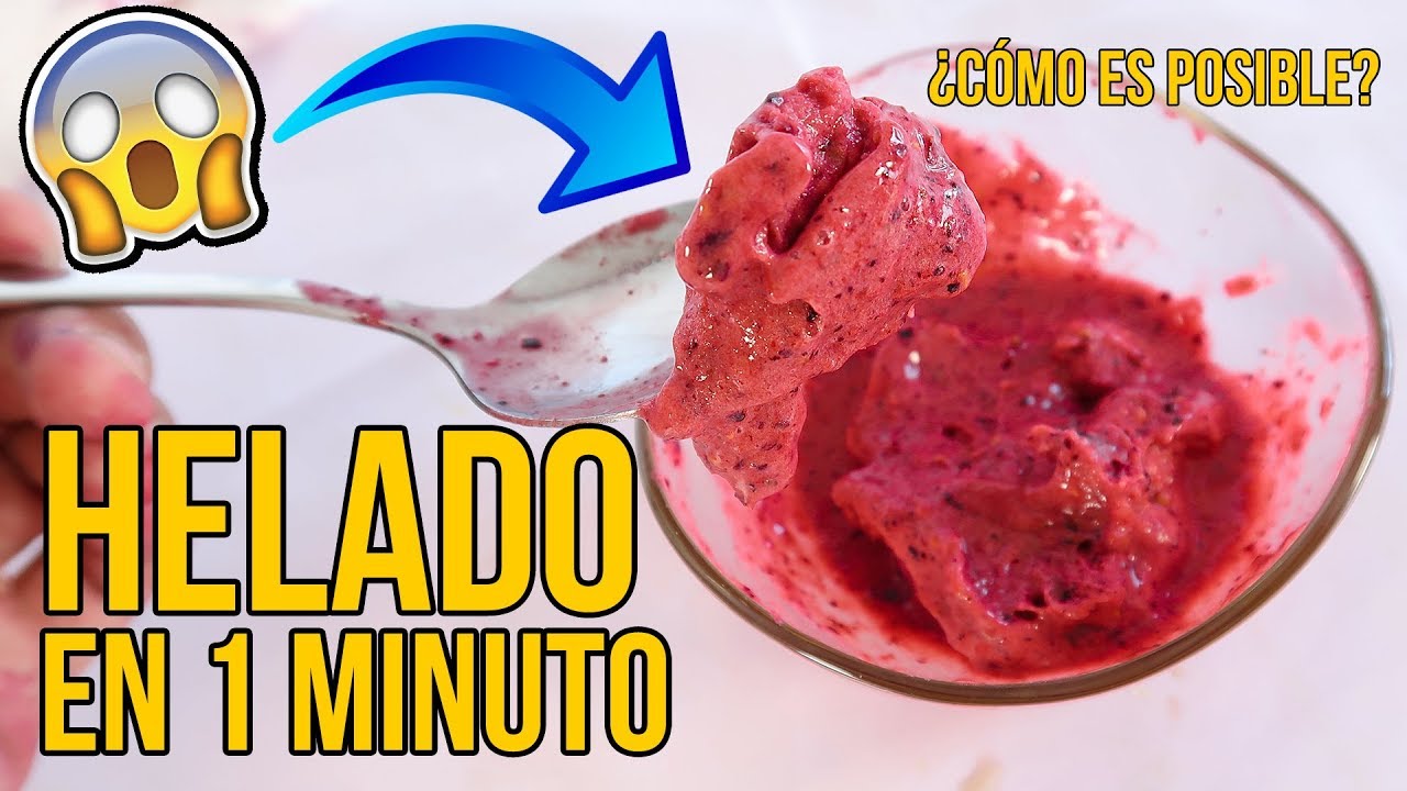 Cómo hacer el mejor HELADO del MUNDO en 1 MINUTO - 3 HELADOS FÁCILES