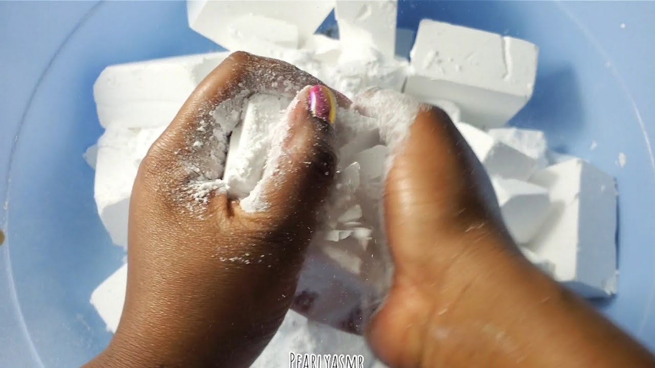 FULL BLOCK TWISTS + PALM CRUSHES- GYM CHALK CRUMBLE-ASMR