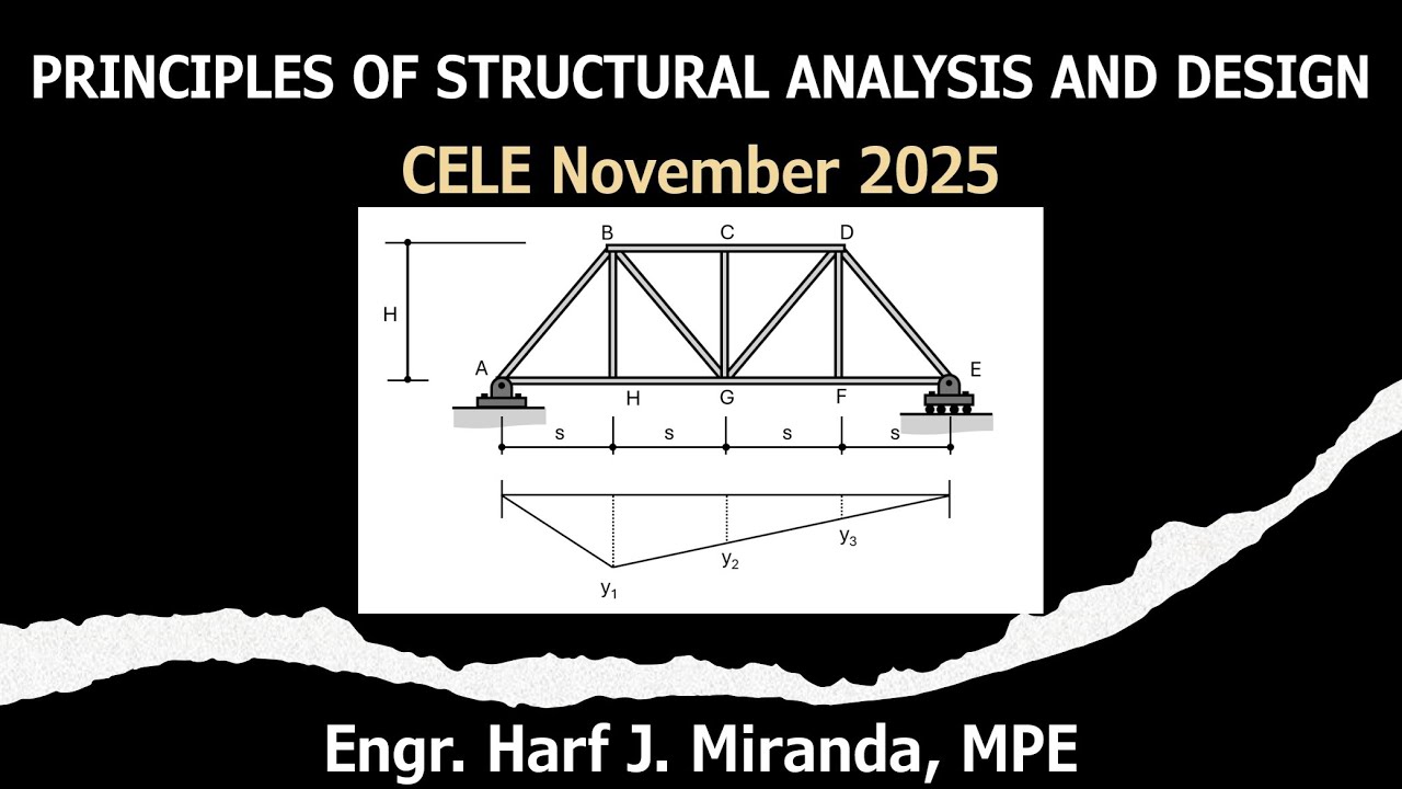 PSAD SITUATION 171: Influence Line of Inclined Top Chord Member of Truss | CELE November 2025