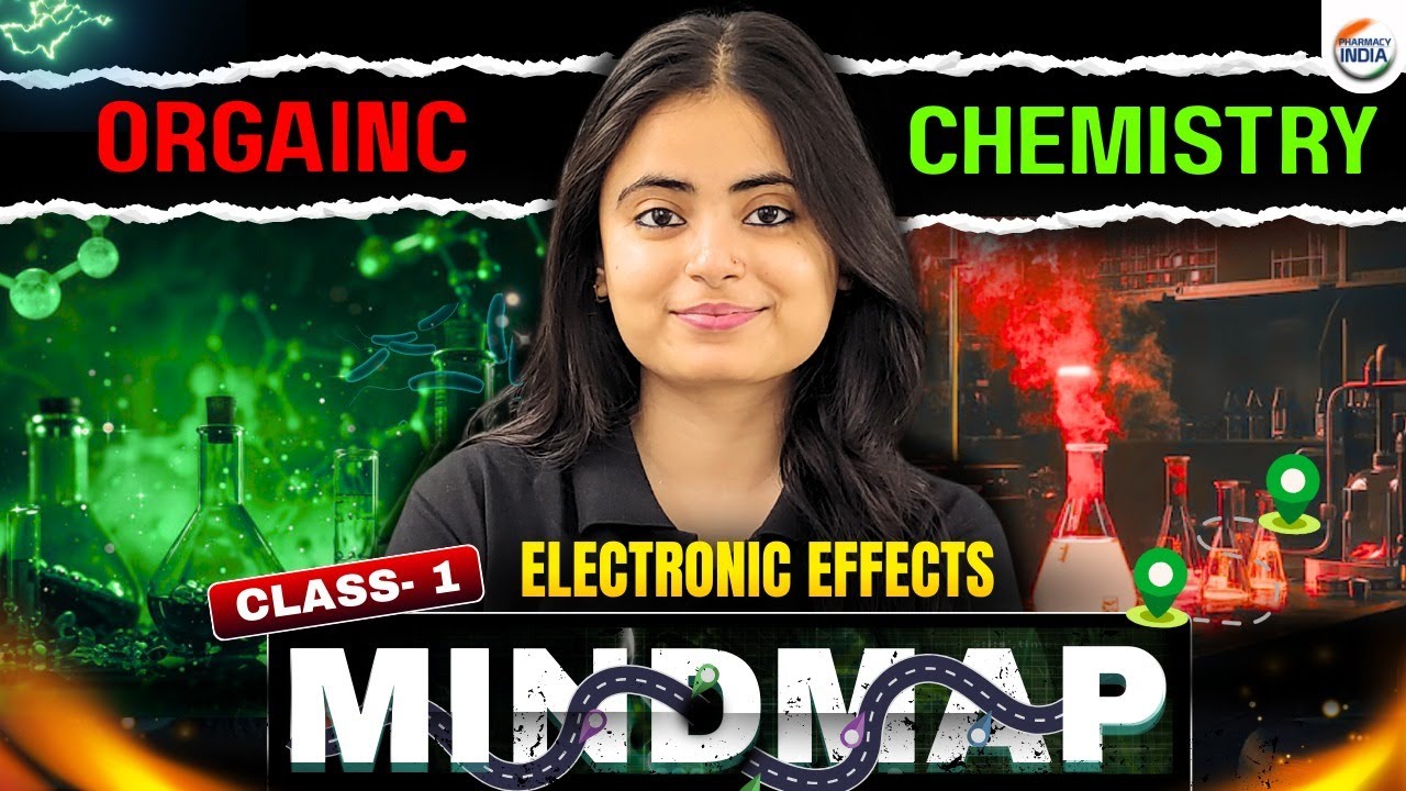 Class  - 1 | Electronic Effect | Organic Chemistry | Mind Map #organicchemistry #pharmacyindia