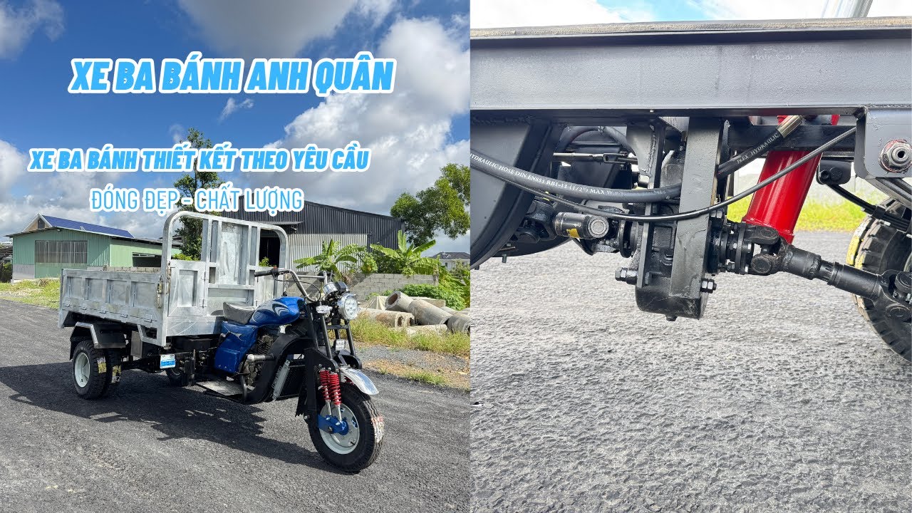 XE BA BÁNH GẮN HỘP SỐ MẠNH MÁY DẦU CỰC KHỎE - CHẤT LƯỢNG !!!! LH 0845134134