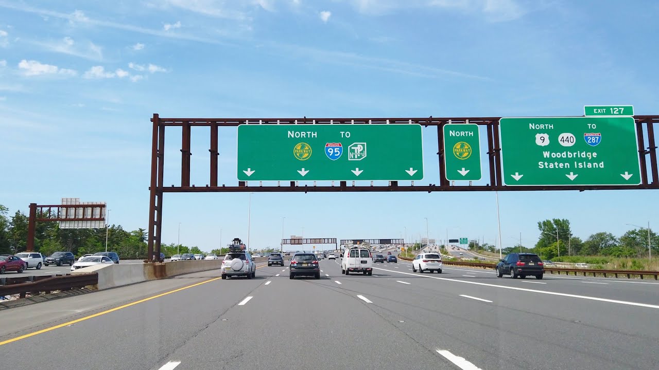 Garden State Parkway north | Jct I-195 to I-95 | Crossing Driscoll Bridge