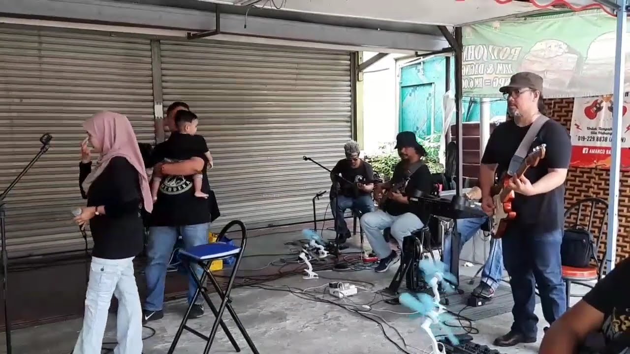 abang adik nyanyi lagu melayu aman co band 2