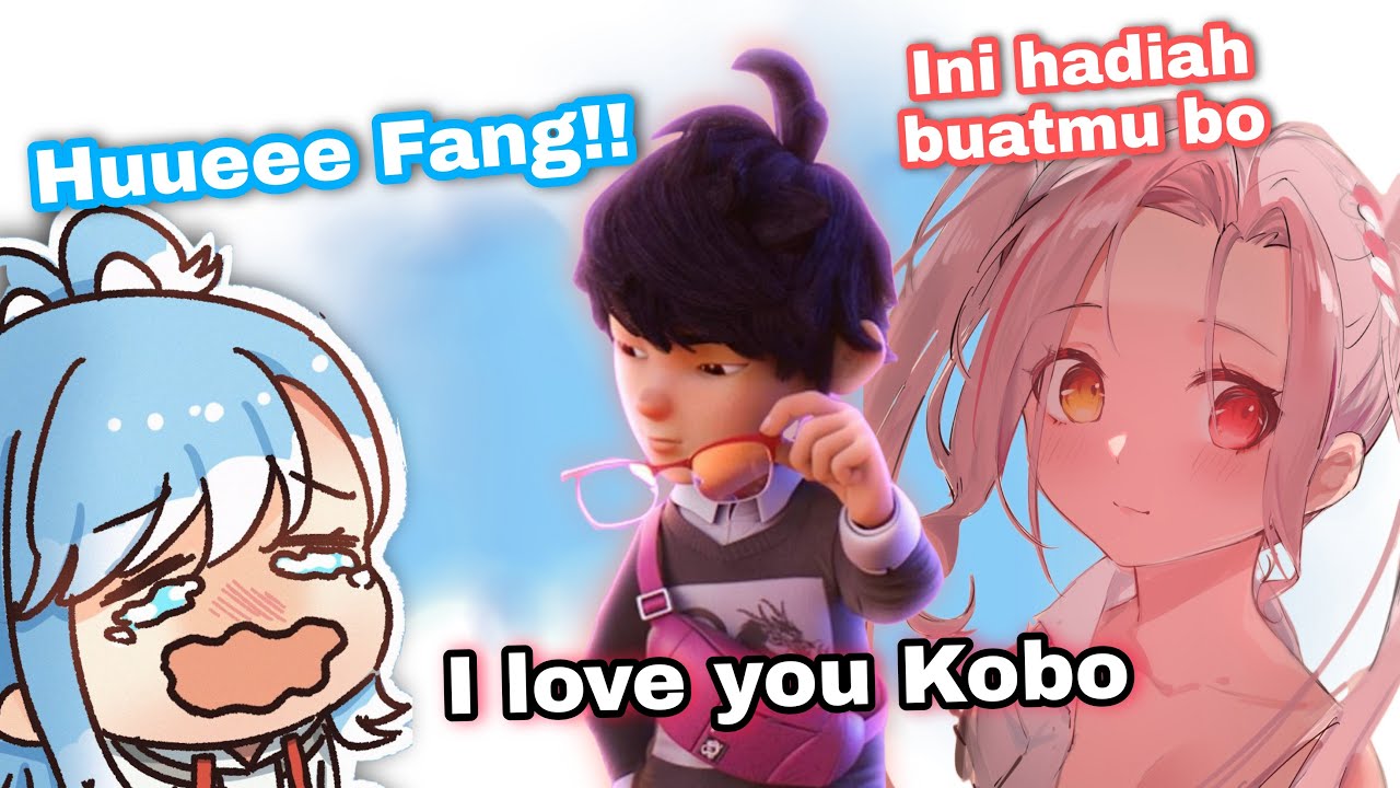 Kobo nangis dikasih Lili hadiah ucapan birthday dari Fang | Kobo Kanaeru Ch. hololive-ID