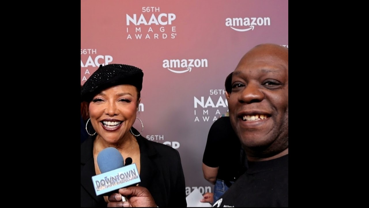 Lynn Whitfield interviews with Walil Archer at the 56th NAACP Image Awards Nominee Reception