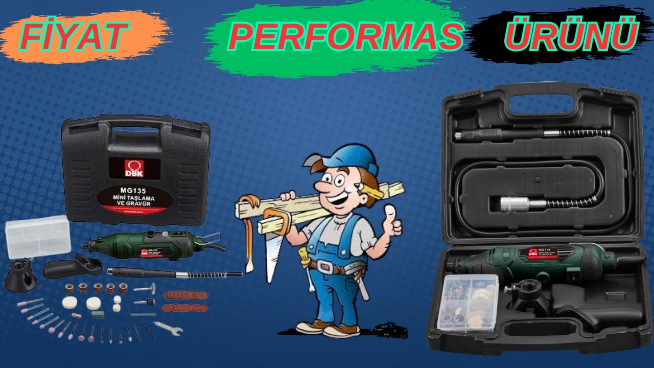 Fiyat Performas Ürünü Mini Taşlama Dbk Mg135 E Mini Gravür Seti