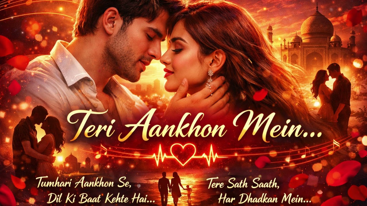 Teri Aankhon Mein | Romantic Hindi song | Bollywood romantic melody | love song | Hindi melody song