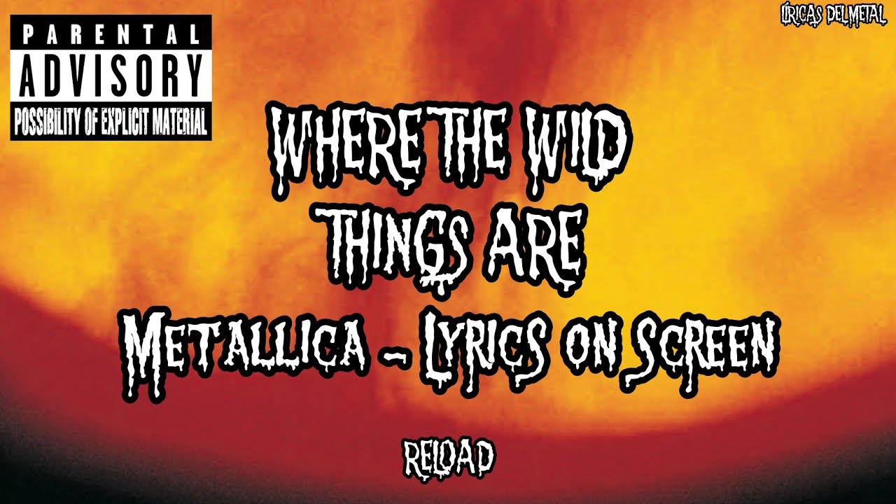 METALLICA - WHERE THE WILD THINGS ARE (LYRICS ON SCREEN)
