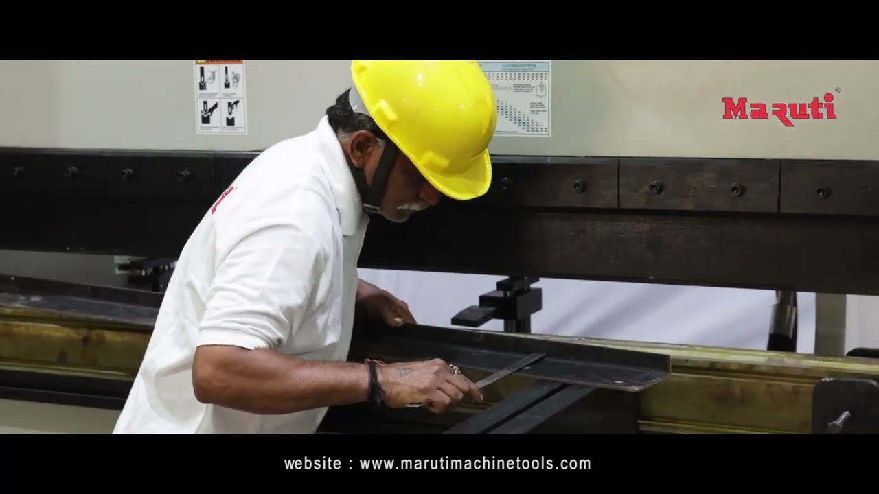 Hydraulic Press Brake Machine with PLC DRO Operated | Maruti Machine Tools