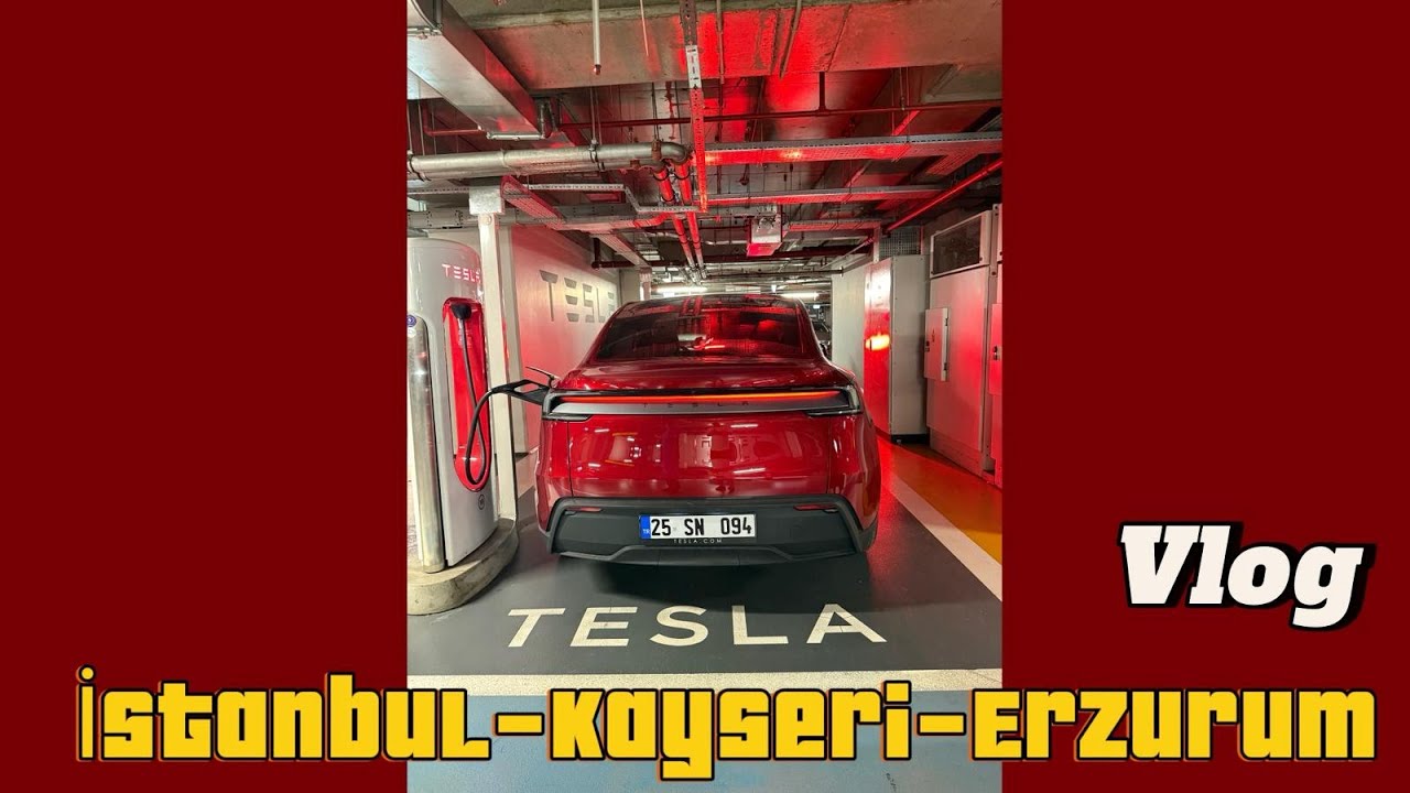 Yeni TESLA JÜNİPER İLE İSTANBUL-KAYSERİ-ERZURUM YOLCULUK | NE YAKTI | OTOPİLOT DENEYİMİ