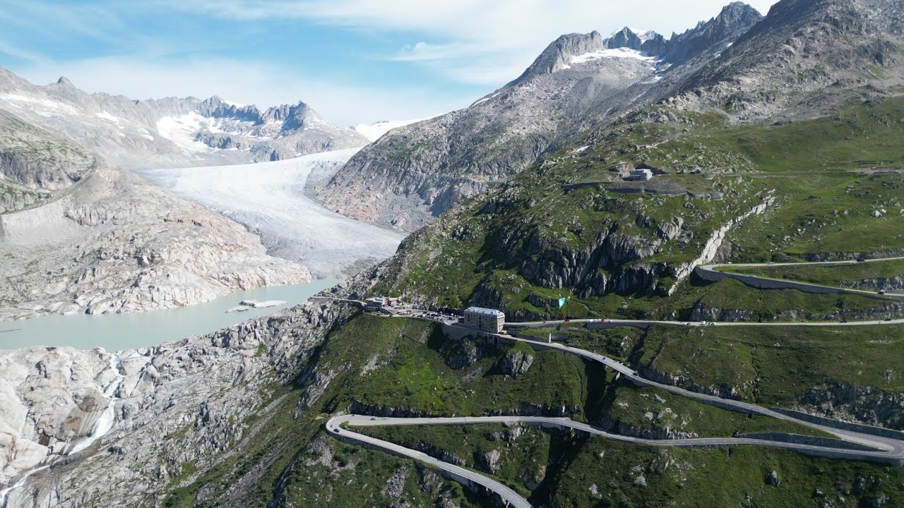 Przełęcz FURKAPASS i Lodowiec RODANU  4K