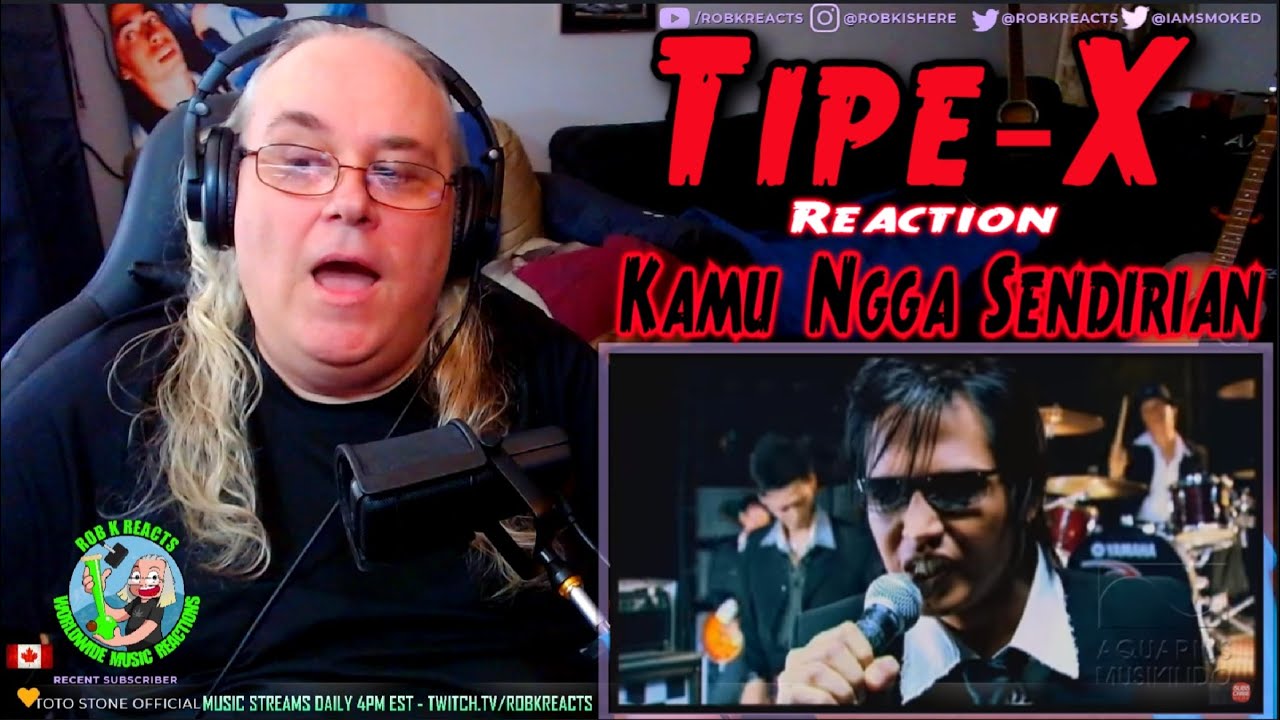 Tipe-X Reaction - Kamu Ngga Sendirian - First Time Hearing - Requested