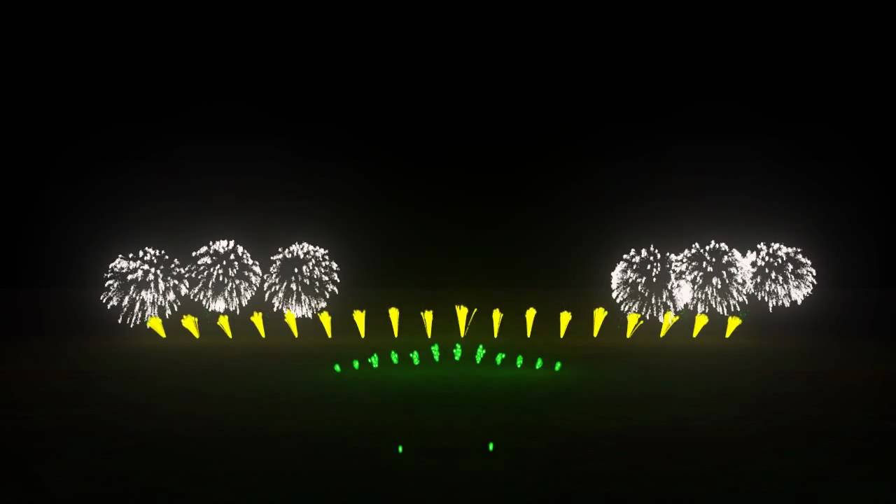 Epic Virtual Fireworks with Music - FWsim
