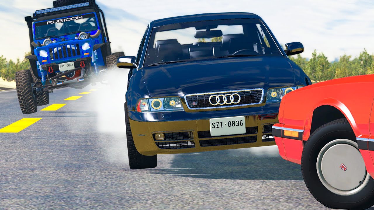 High Speed Traffic Near Misses & Crashes #20 - BeamNG Drive | CRASHdriven