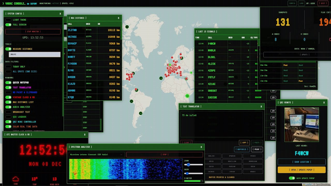 Istruzioni del Varac Log Mapper, extention for Varac digital mode de IU7IWT