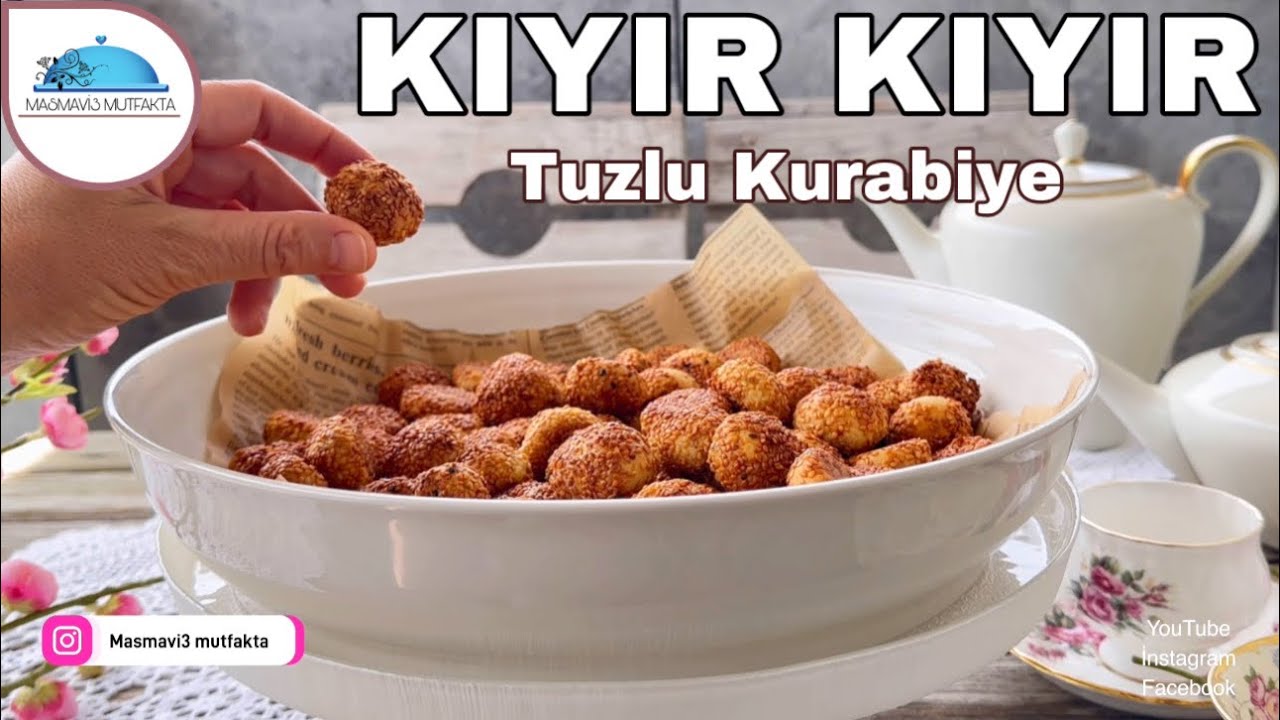 TREND OLAN KIYIR KIYIR LOKMALIK TUZLU KURABİYE✔️Çok Lezzetli Ağızda Dağılıyor👌🔝