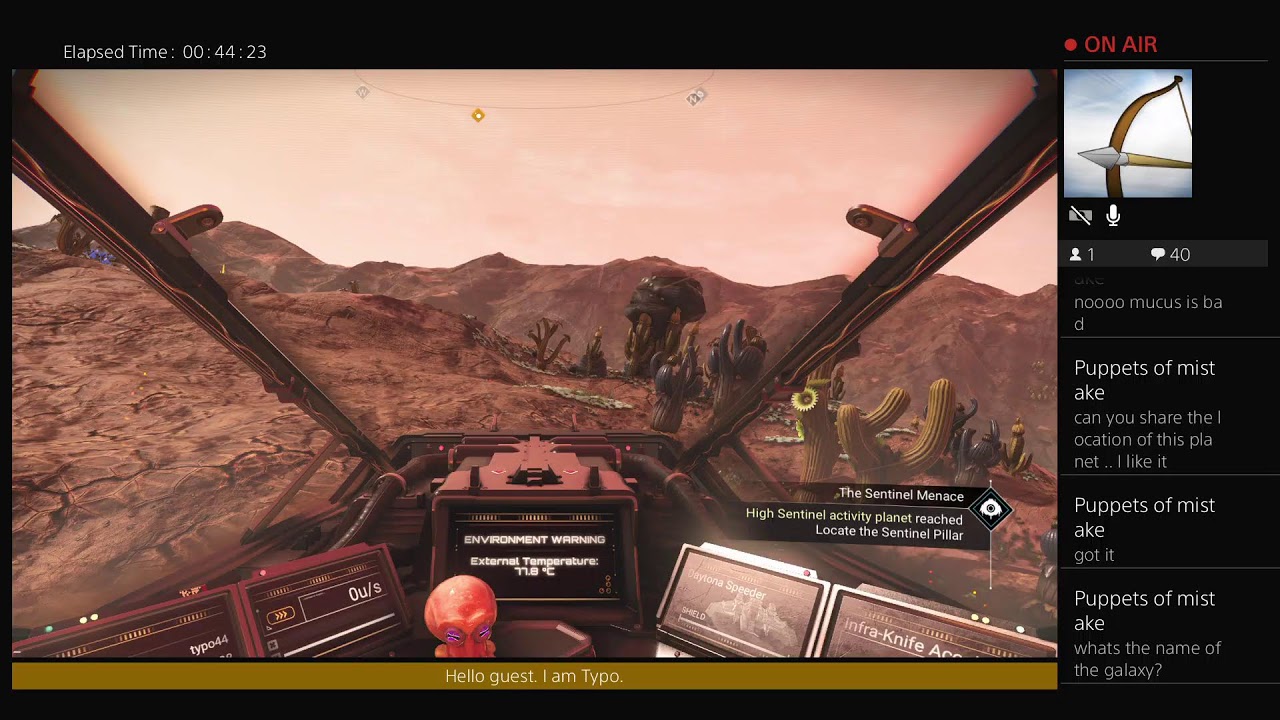 typo44's Live PS4 NMS V5.58, all the fish, part 3, 2025/03/19