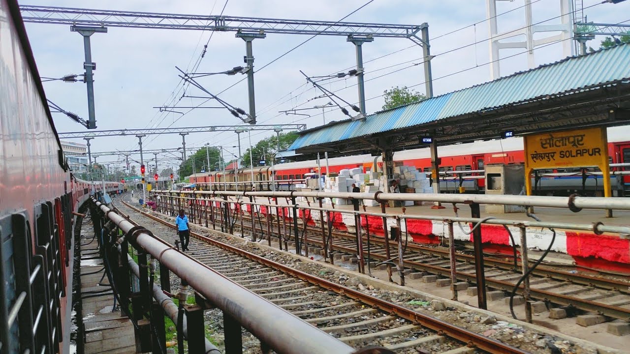 Solapur Station | Konark Express Train Arrival Departure Solapur Railway Station | सोलापूर | SOLAPUR