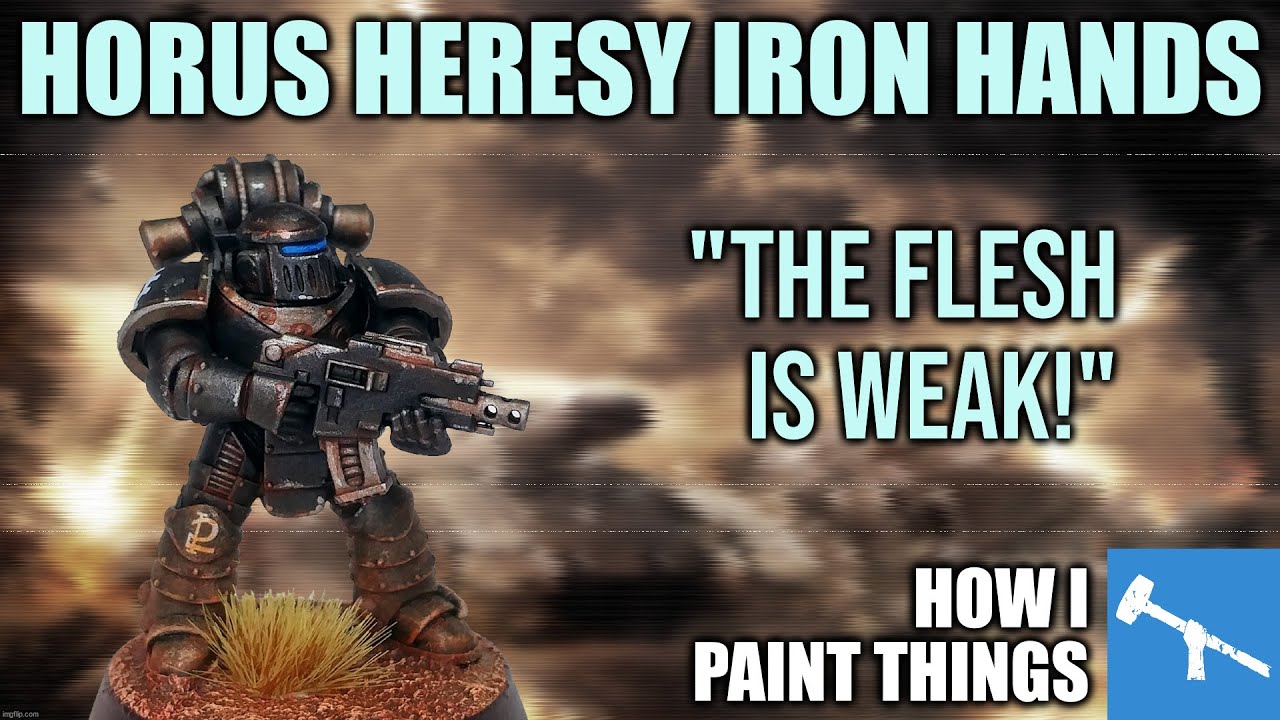 Speed Painting Black Armour - Iron Hands Made Interesting! [How I Paint Things]
