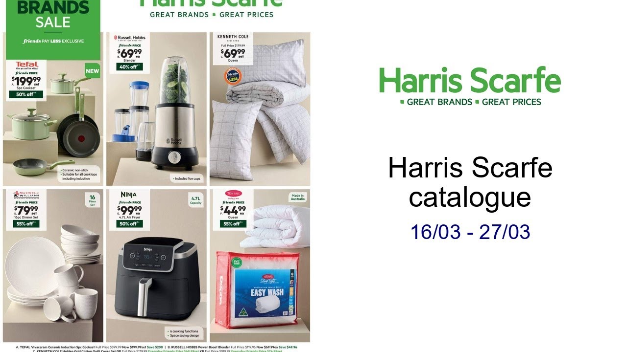 Harris Scarfe catalogue 16/03 - 27/03