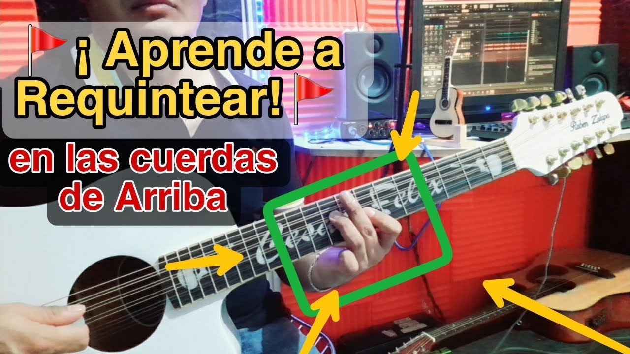 🚩&iquest;Como Requintear en las notas Grabes?🎸&iexcl;&iexcl;Aprende a Requintear en las cuerdas  de Arriba!!