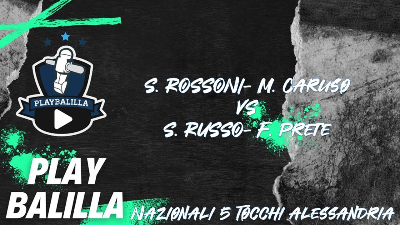 S. Rossoni- M. Caruso VS F. Prete- S. Russo Nazionali 5 tocchi Alessandria