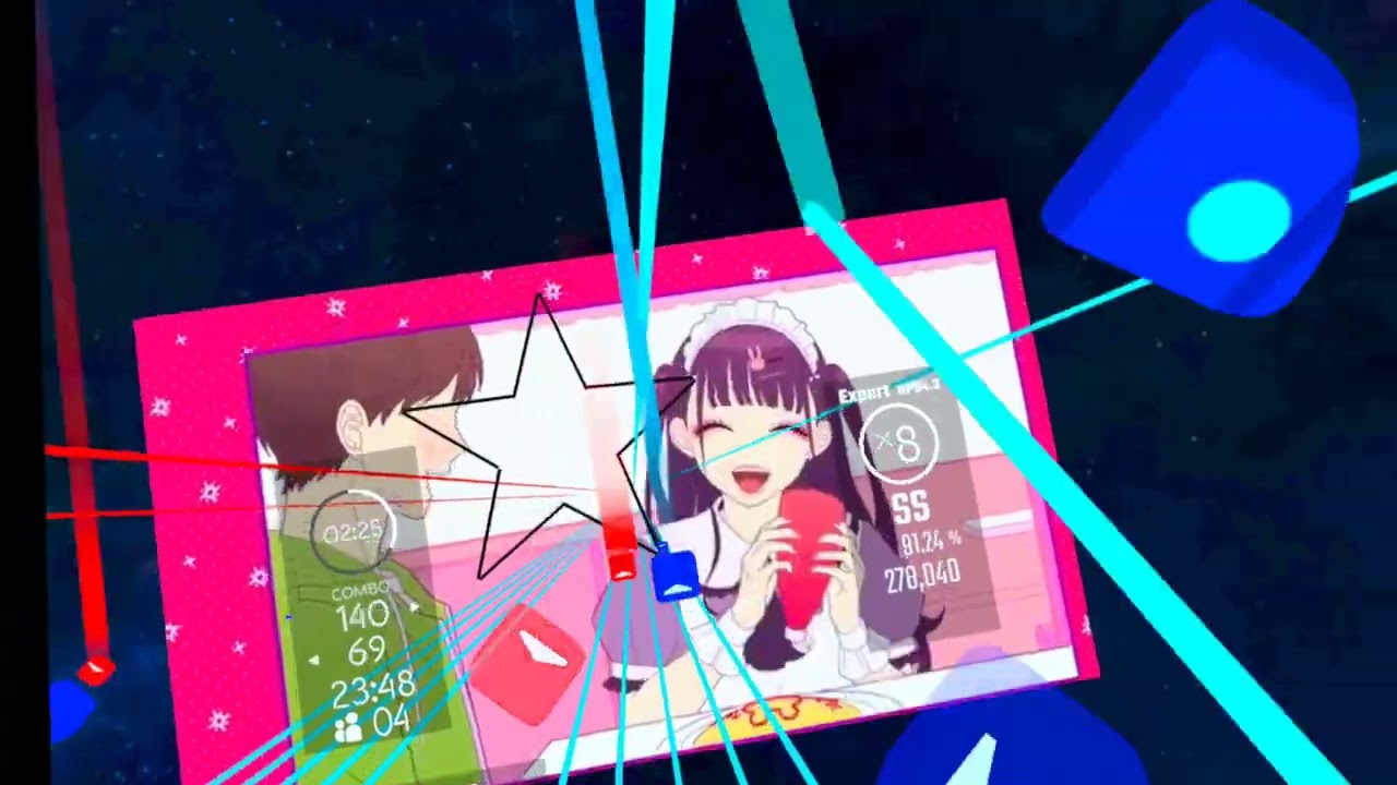 可愛くてごめん - Udon Saber in VRCHAT (Quest 3)