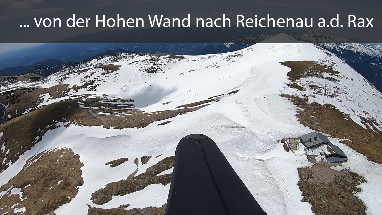 Mit dem Gleitschirm von der Hohen Wand über den Schneeberg nach Reichenau