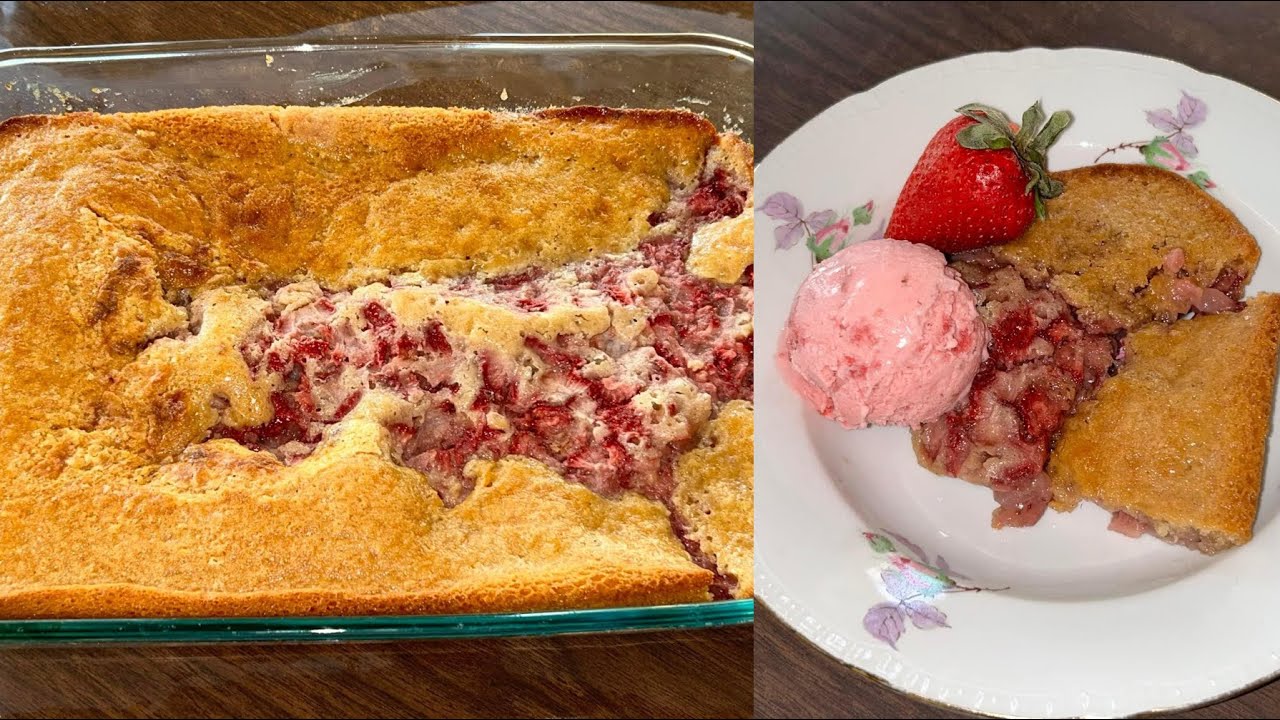 Fresh Strawberry Cobbler Recipe - How To Make Southern Strawberry Cobbler