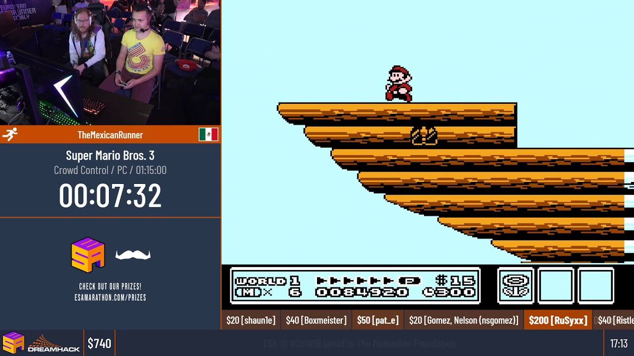 Super Mario Bros. 3 [Crowd Control] by TheMexicanRunner - #DHW19