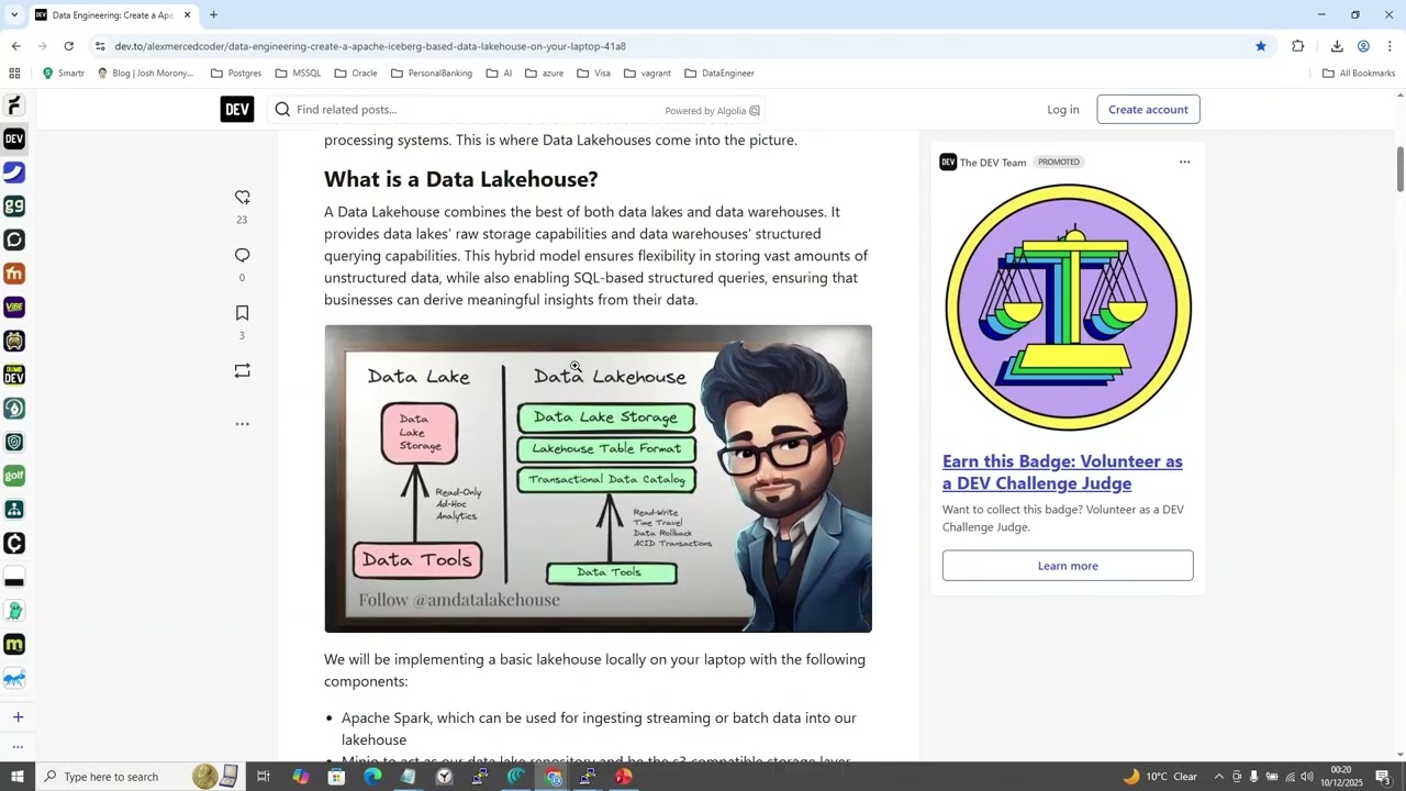 Изучайте инженерию данных на своем ноутбуке: Local Iceberg Lakehouse с Docker